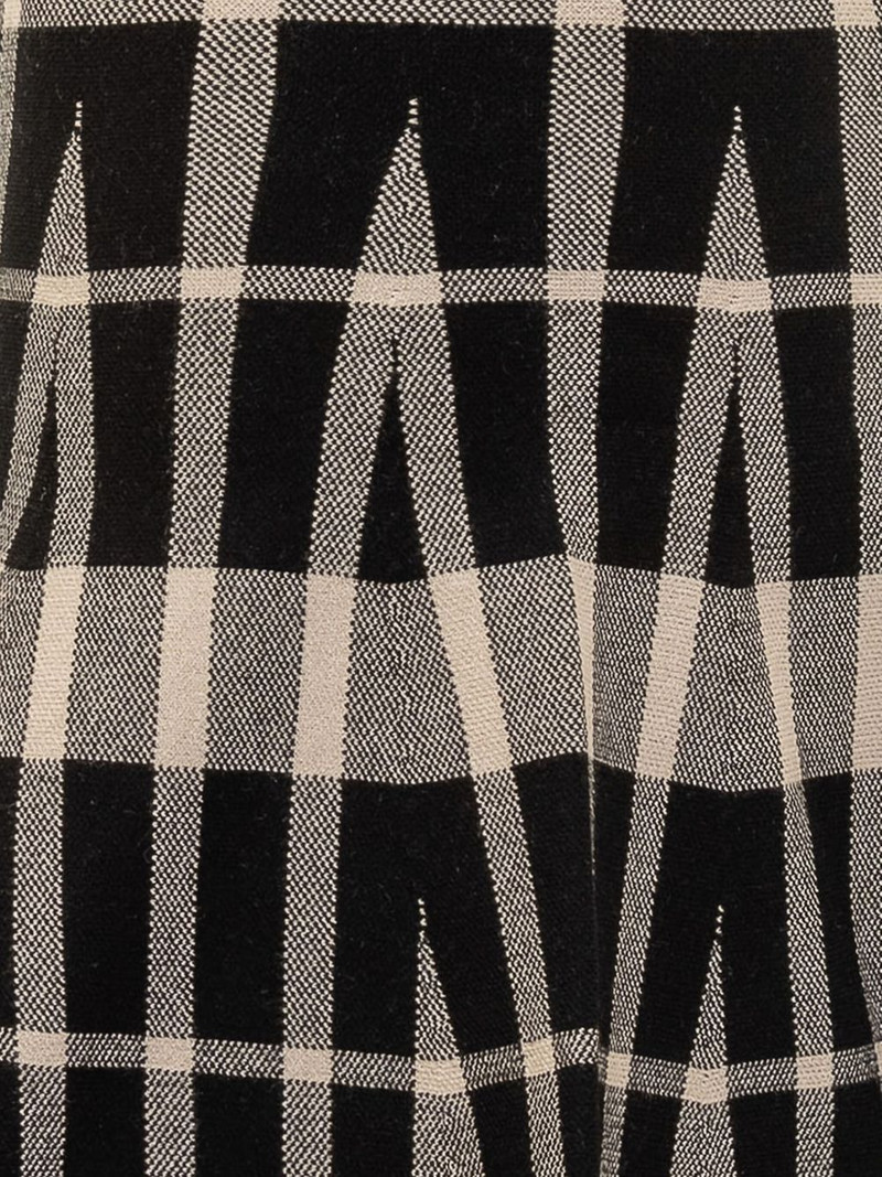 MSGM checked pleated skirt outlook