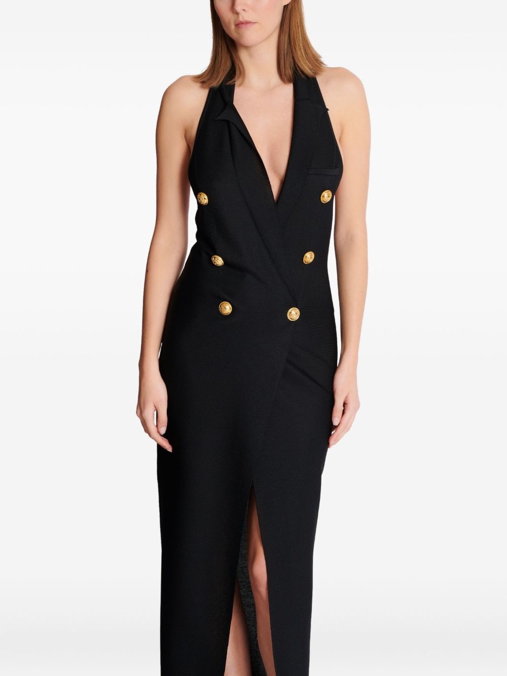 halterneck maxi dress - 6