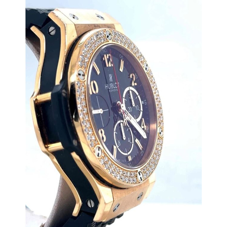 Pre-owned Hublot Big Bang Chronograph Diamond Black Dial Men's Watch 341.PX.130.RX.114 - 3