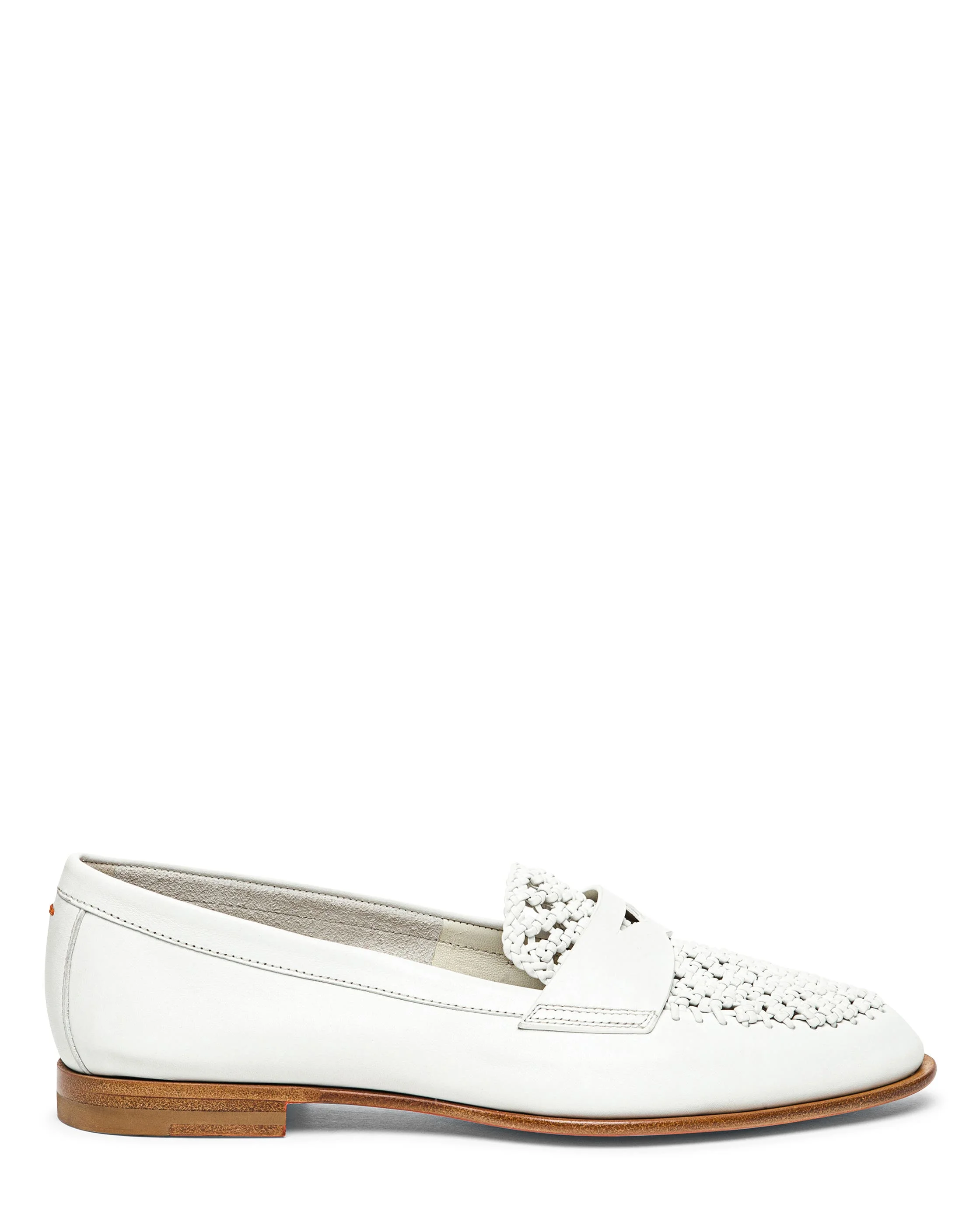 Santoni Women's Leather Penny Loafer in White at Nordstrom - 1
