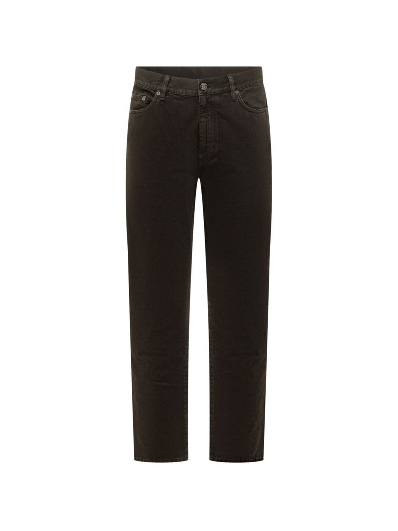 stright-leg cotton jeans 1