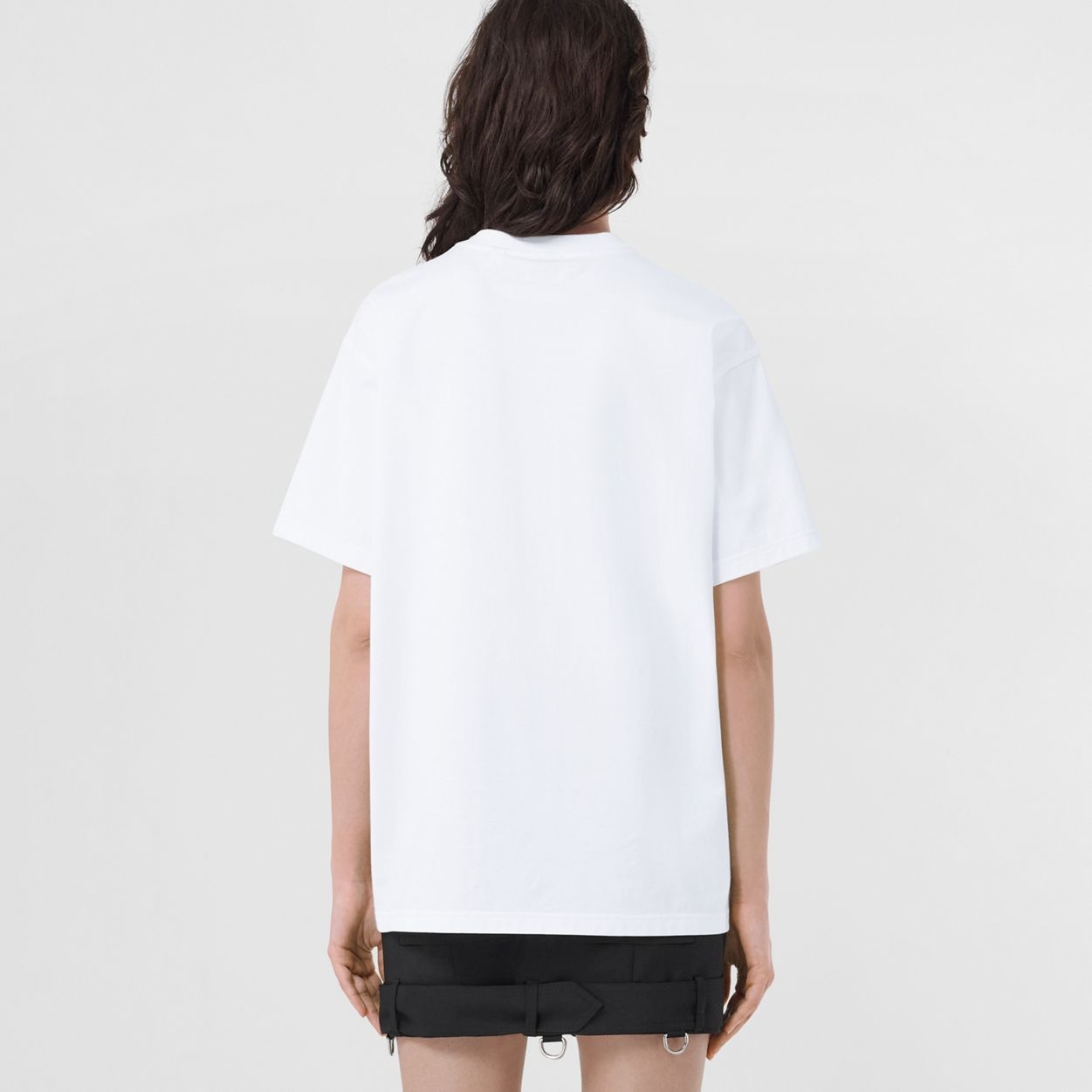 Logo Print Cotton Oversized T-Shirt - 4