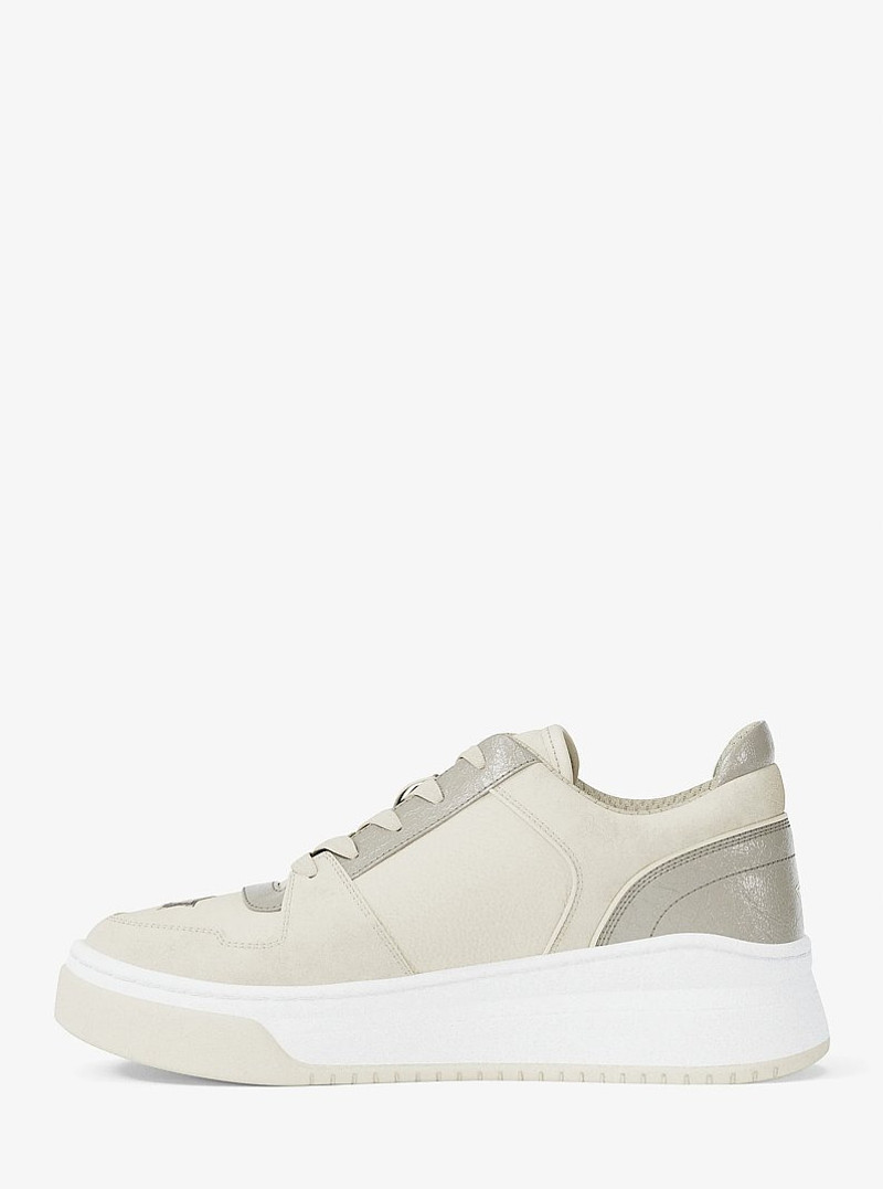 Lexi Embellished Mixed-Media Sneaker 3