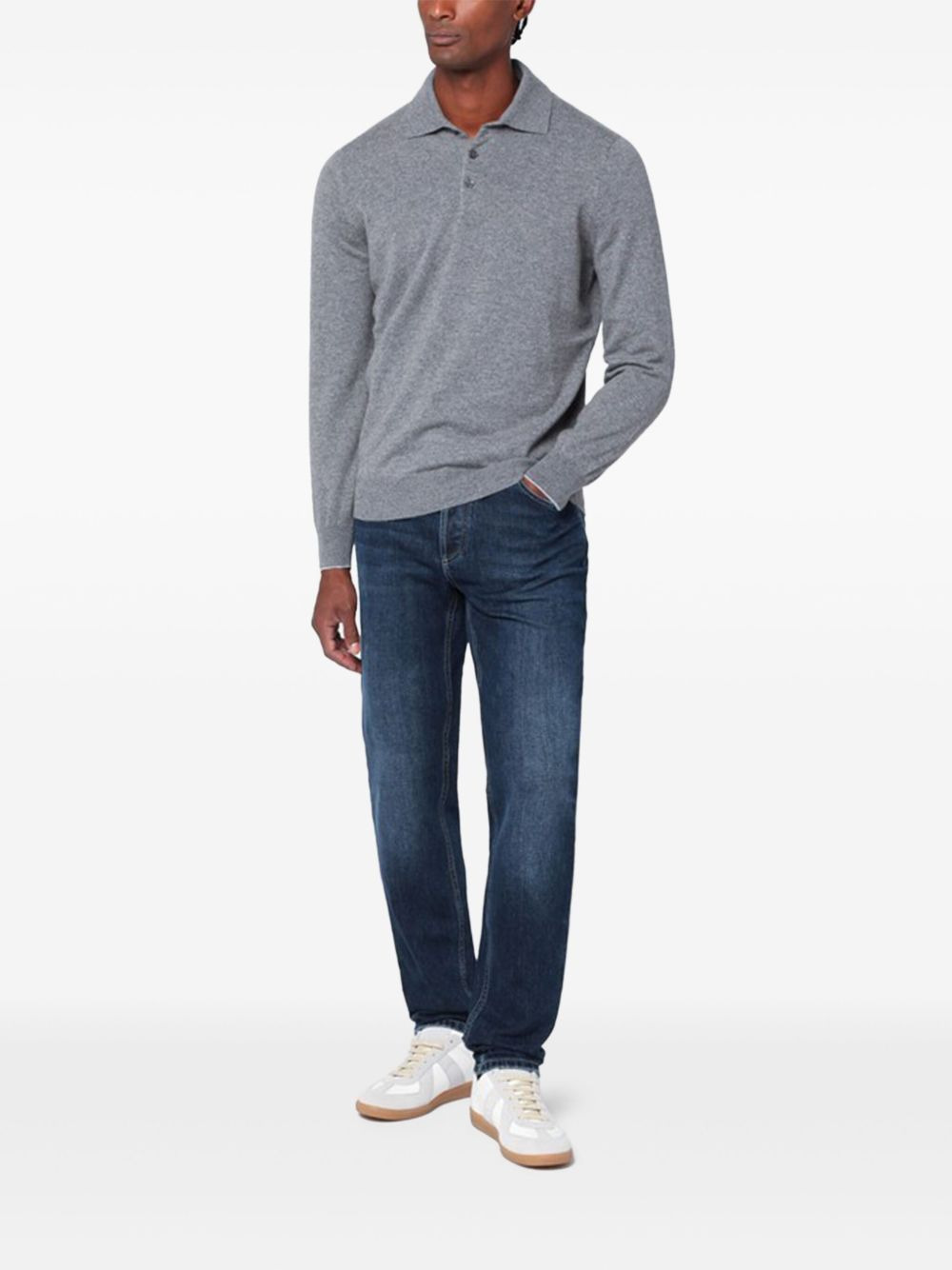 long-sleeve polo shirt - 2
