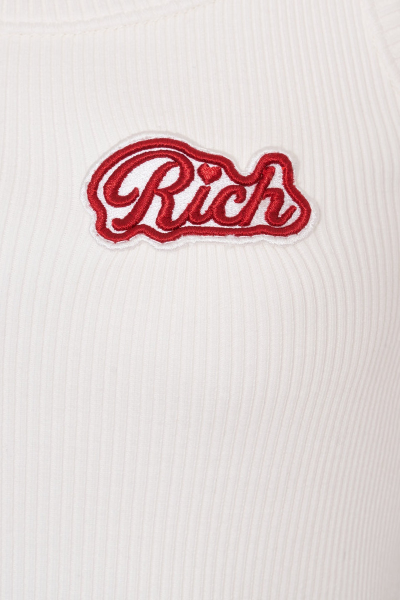 RIBBED JERSEY TANK TOP WITH PATCH 3