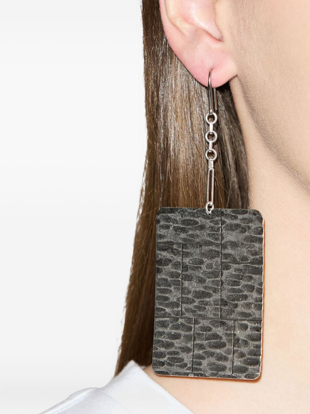 Blacke patterned earrings - 2