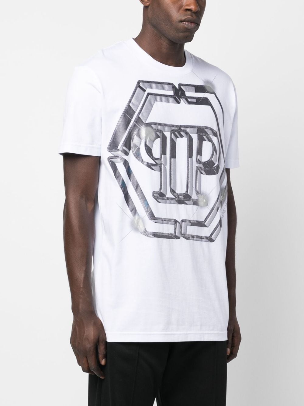 logo-print short-sleeved T-shirt - 3