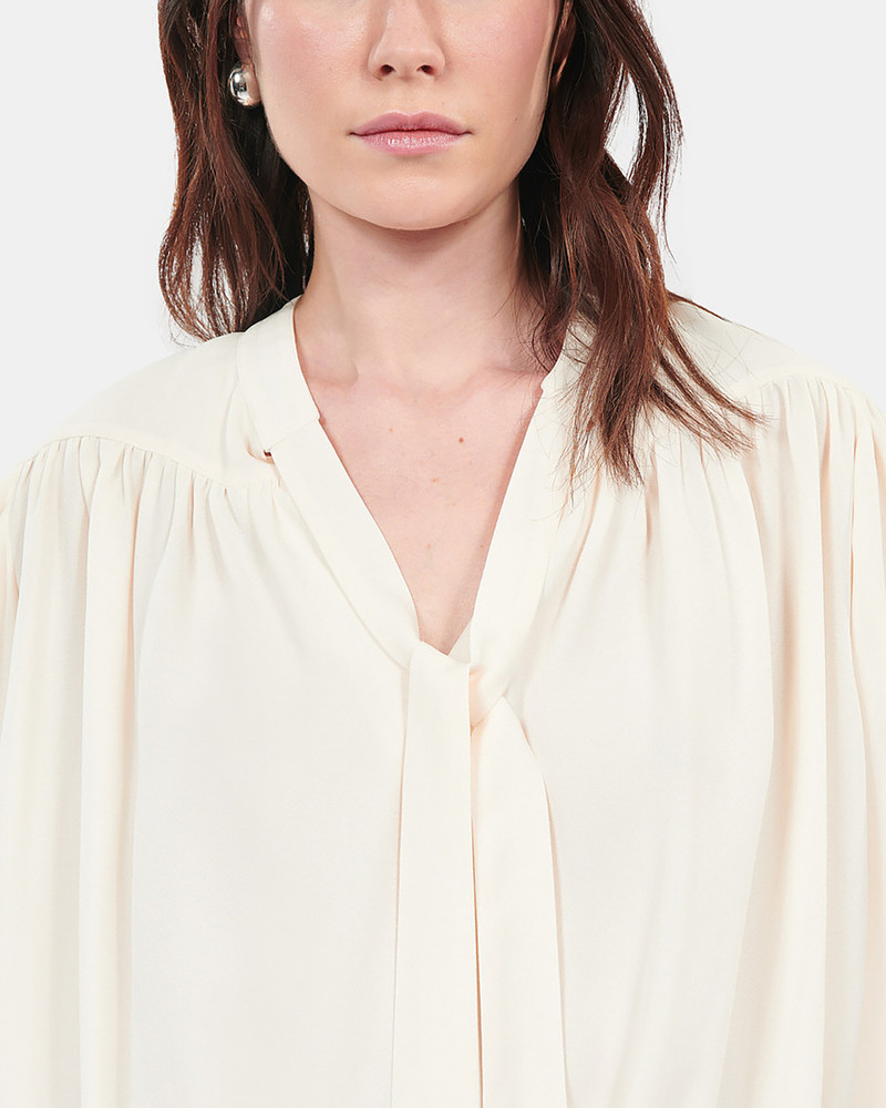 ECRU TOP WITH SHIRRING 6