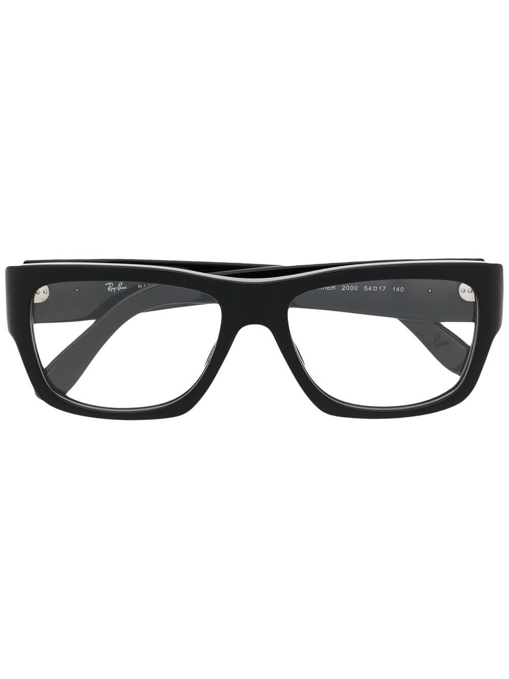 square-frame glasses - 1