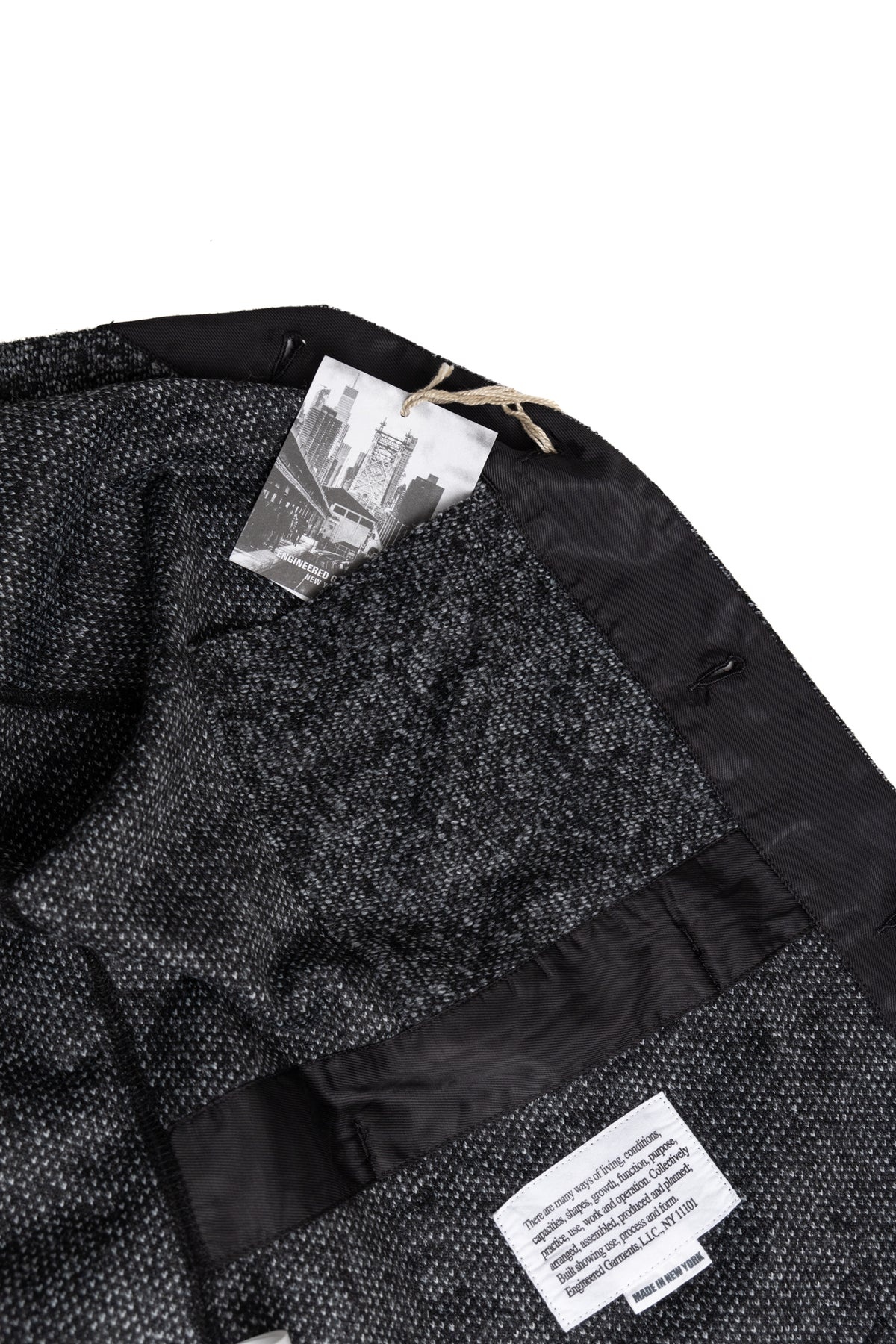 Knit Cardigan Wool Poly Melange Knit - Charcoal - 9