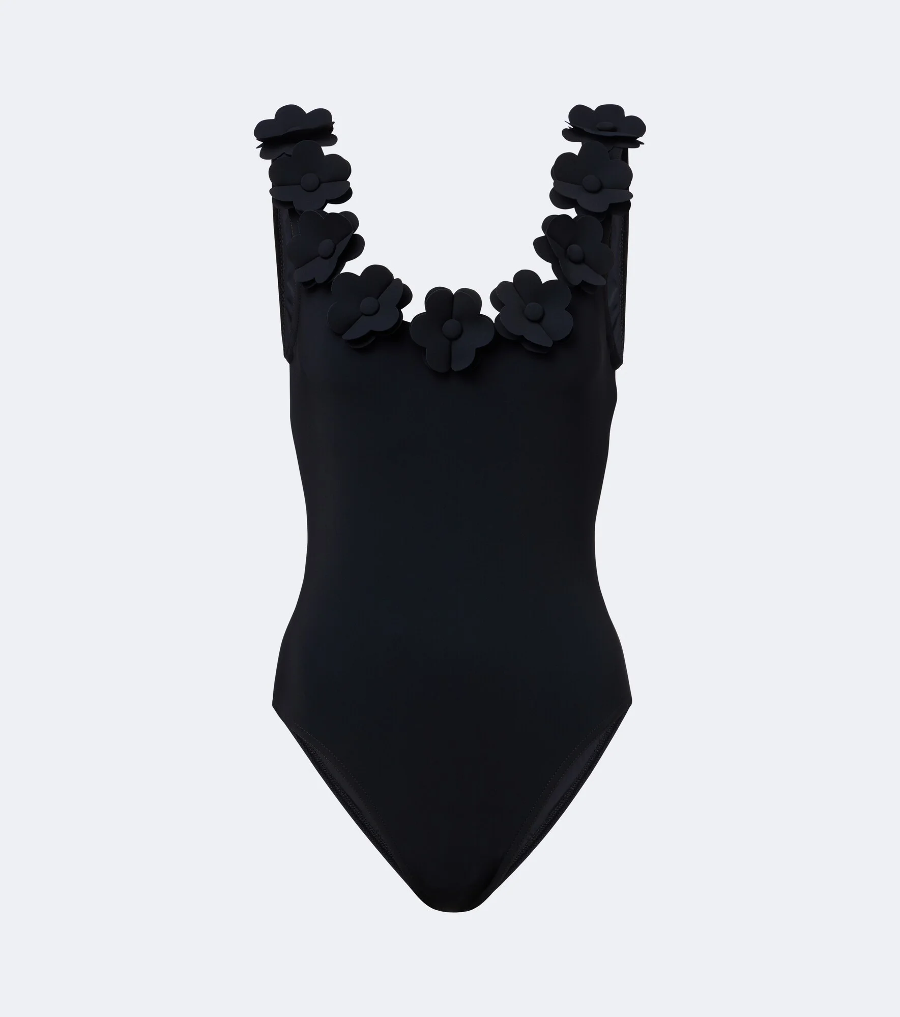Juliet floral-appliqué swimsuit - 1
