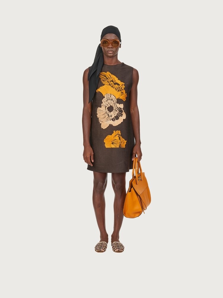EMBROIDERED POPPY DRESS - 7
