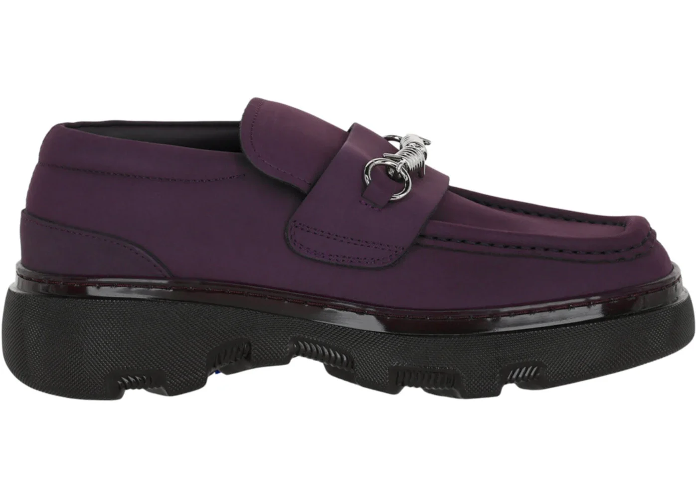 Burberry Creeper Clamp Loafers Aubergine - 1