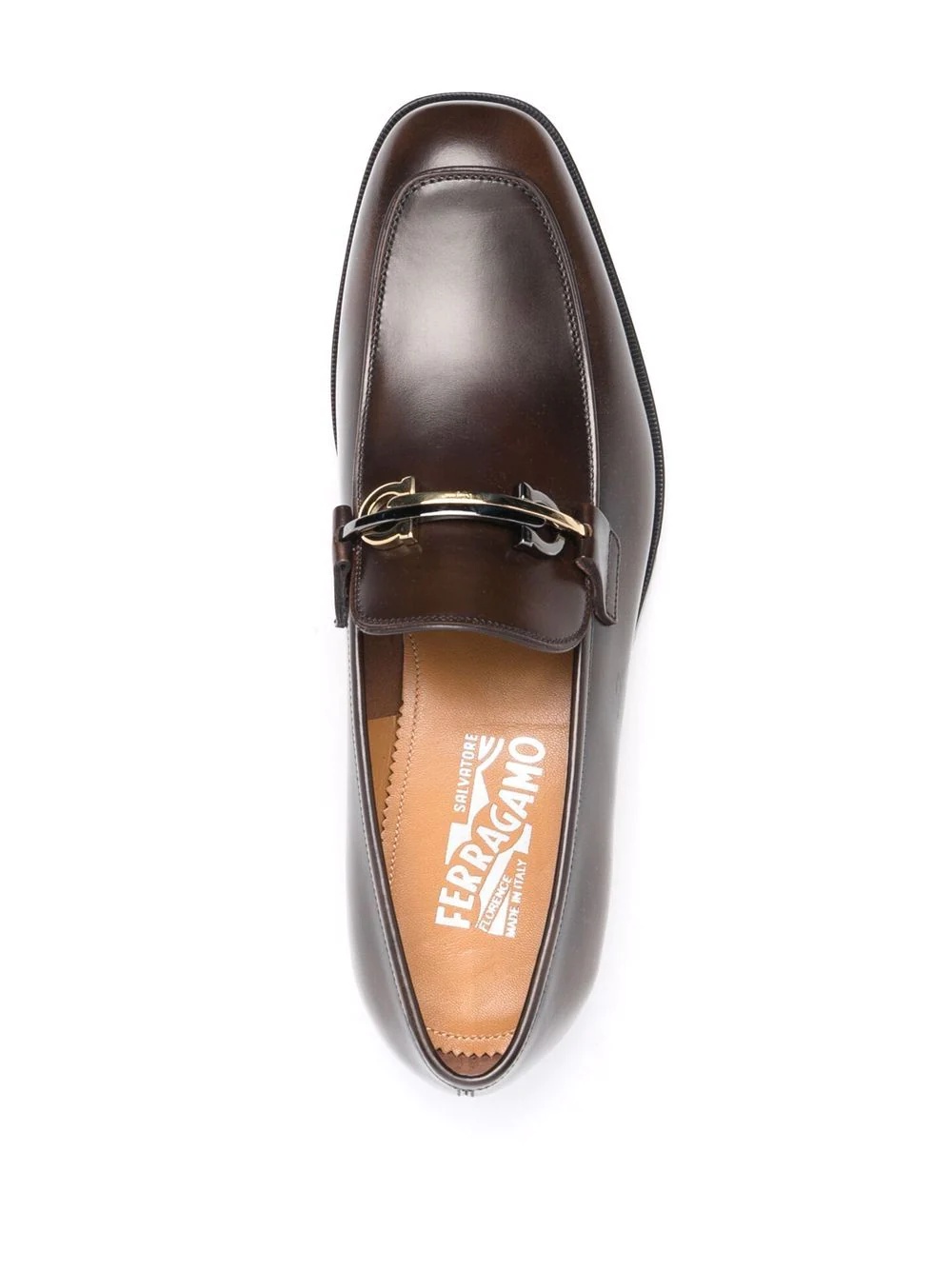 square-toe horsebit slip-on loafers - 4