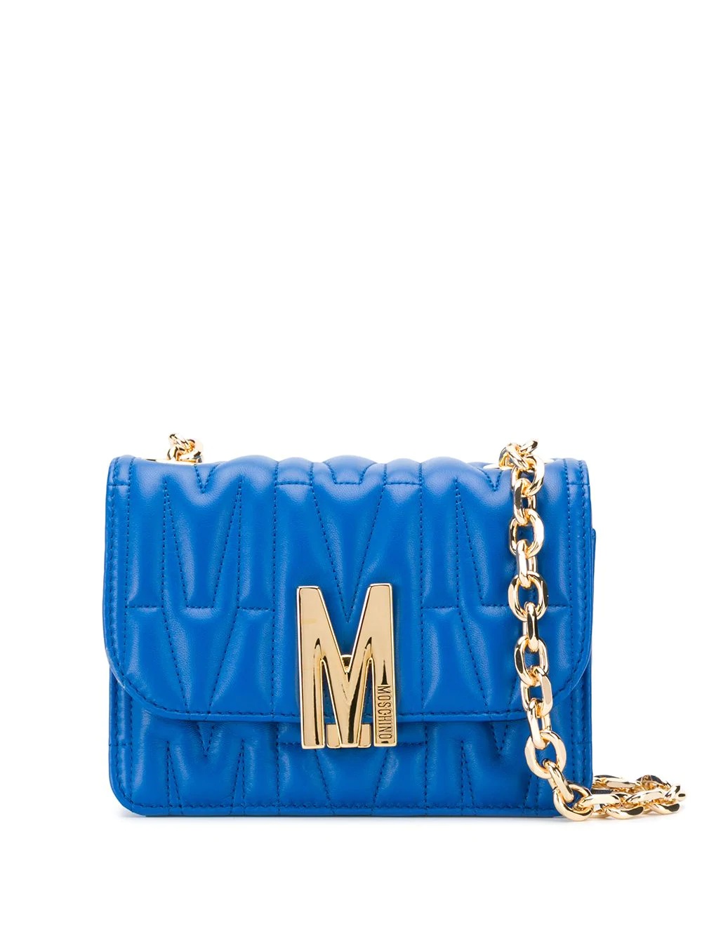 M-quilted shoulder bag - 1