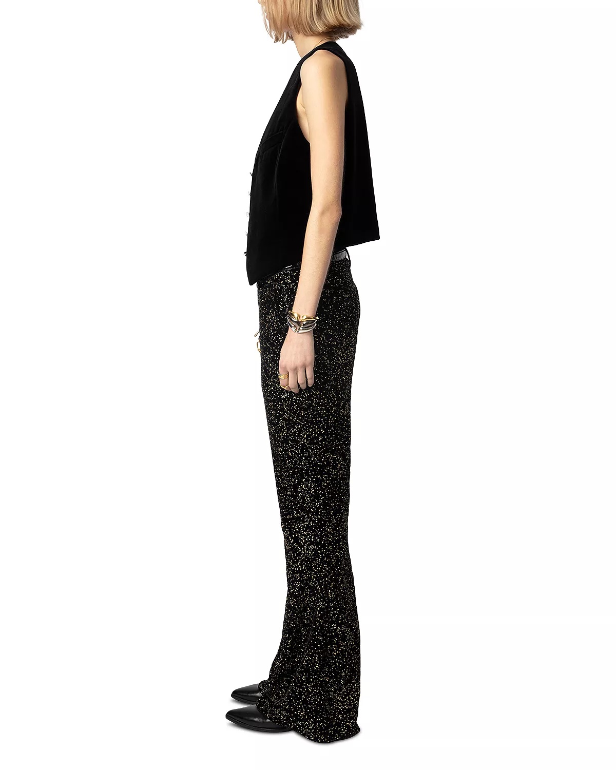 Emaux Velvet Noir Vest - 9