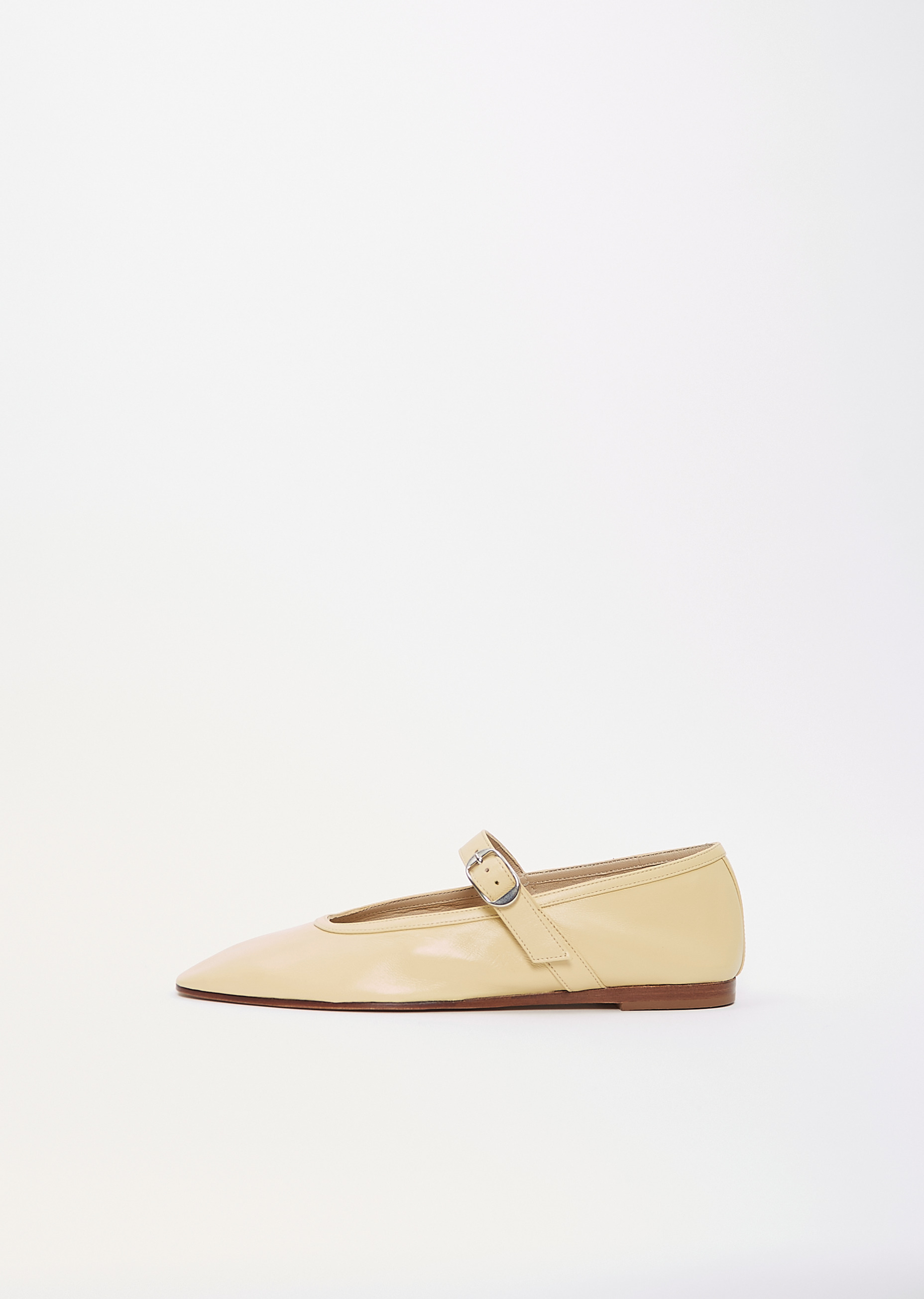 Leather Ballet Mary Jane — Custard - 1
