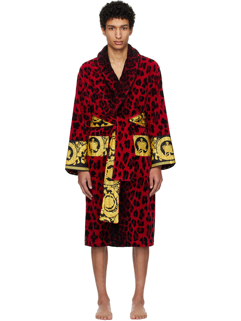 Red Wild Barocco Bathrobe 1