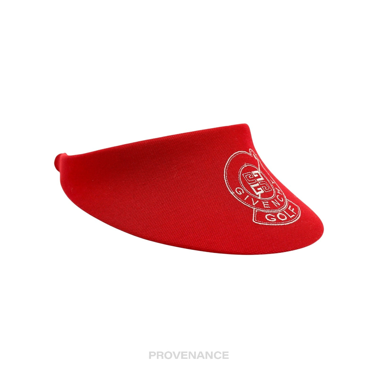 Givenchy Golf Logo Embroidered  Visor - Red - 3