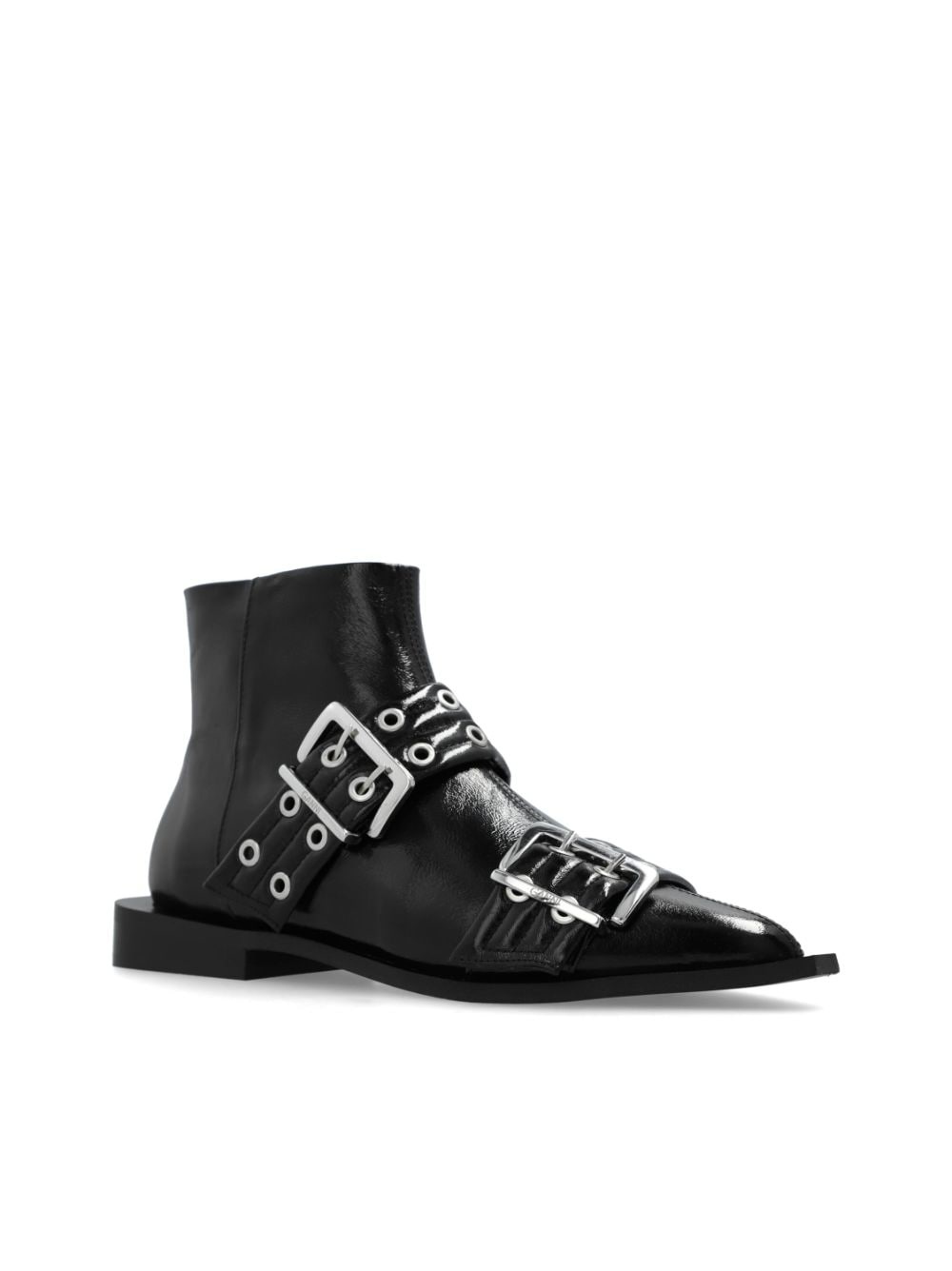 eyelet-detailing ankle boots - 4