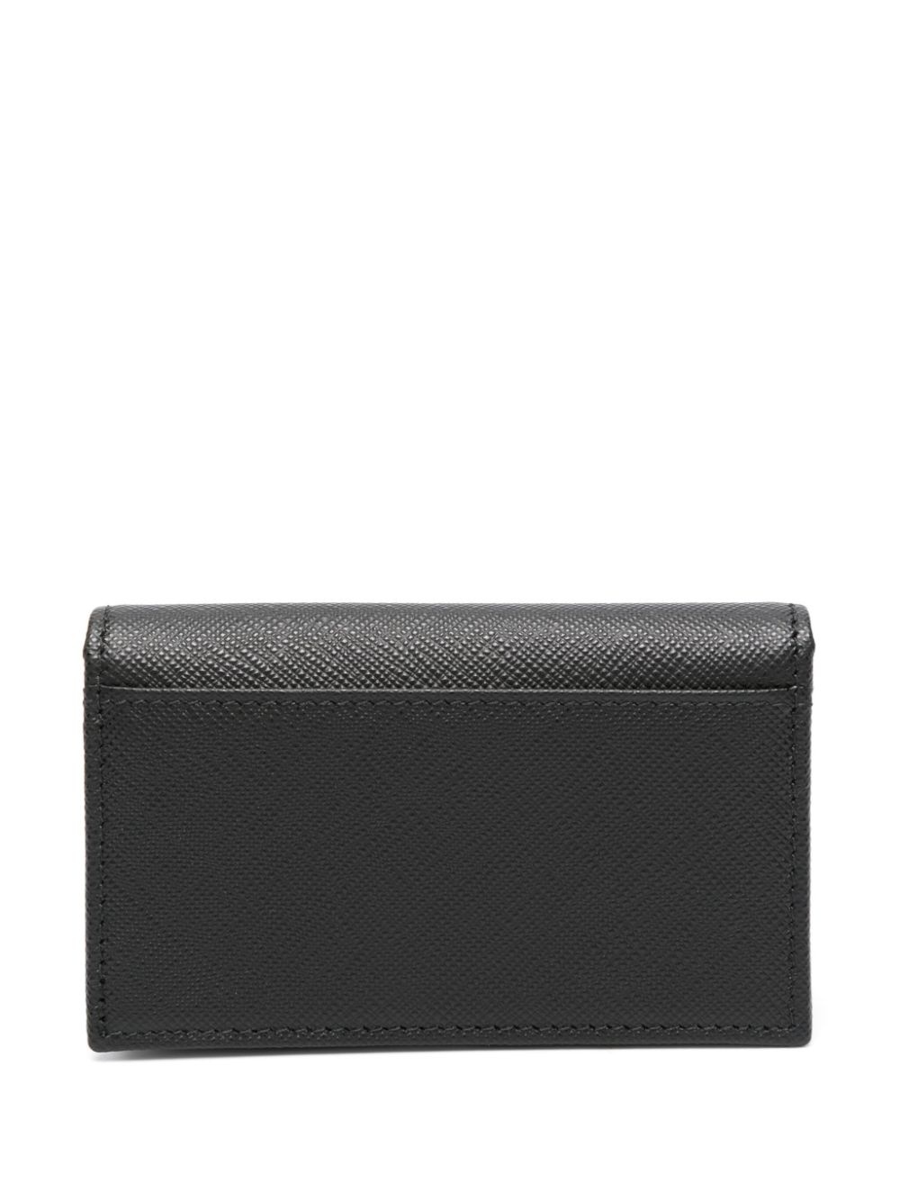 logo-plaque foldover cardholder - 2