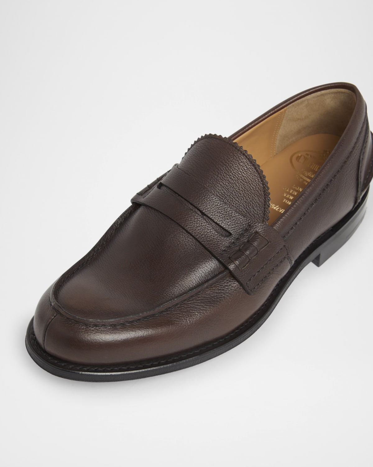 Men's Pembrey 2.0 Grained Leather Penny Loafers - 4