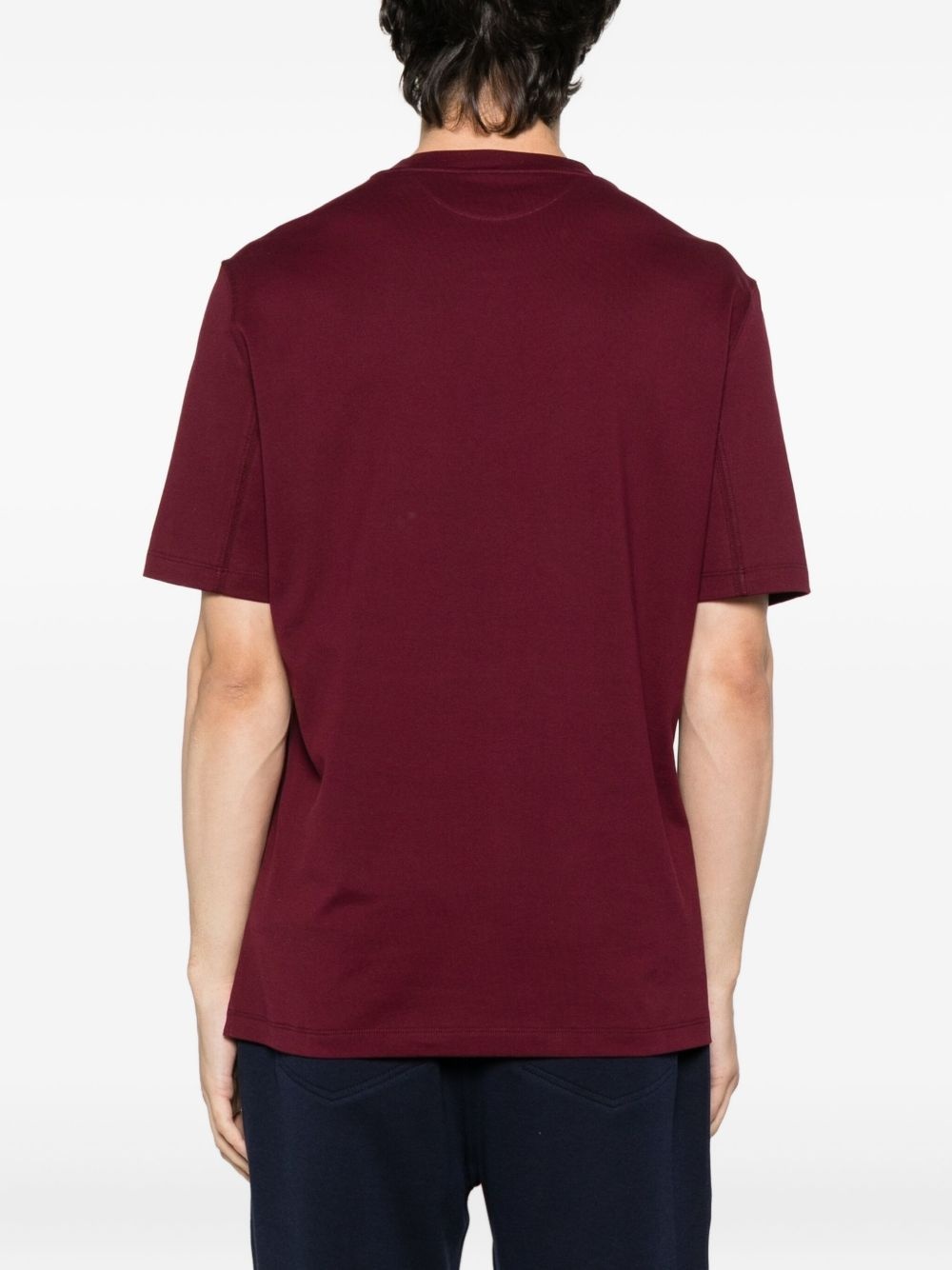 embroidered crew-neck T-shirt - 3