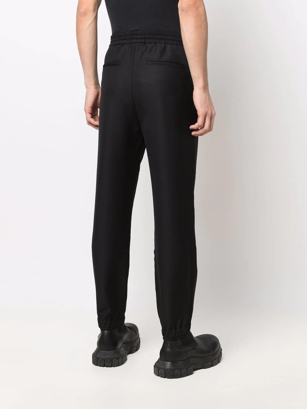 straight-leg wool-blend track pants - 4