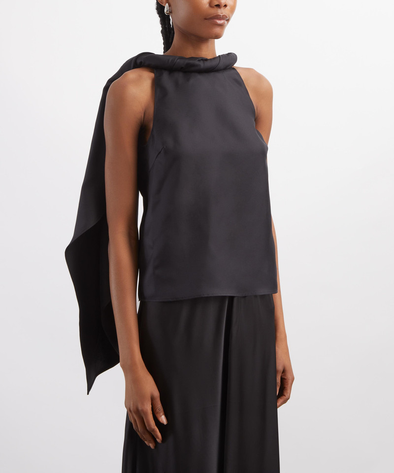 Loulou de Saison Wilma Twisted Collar Top outlook