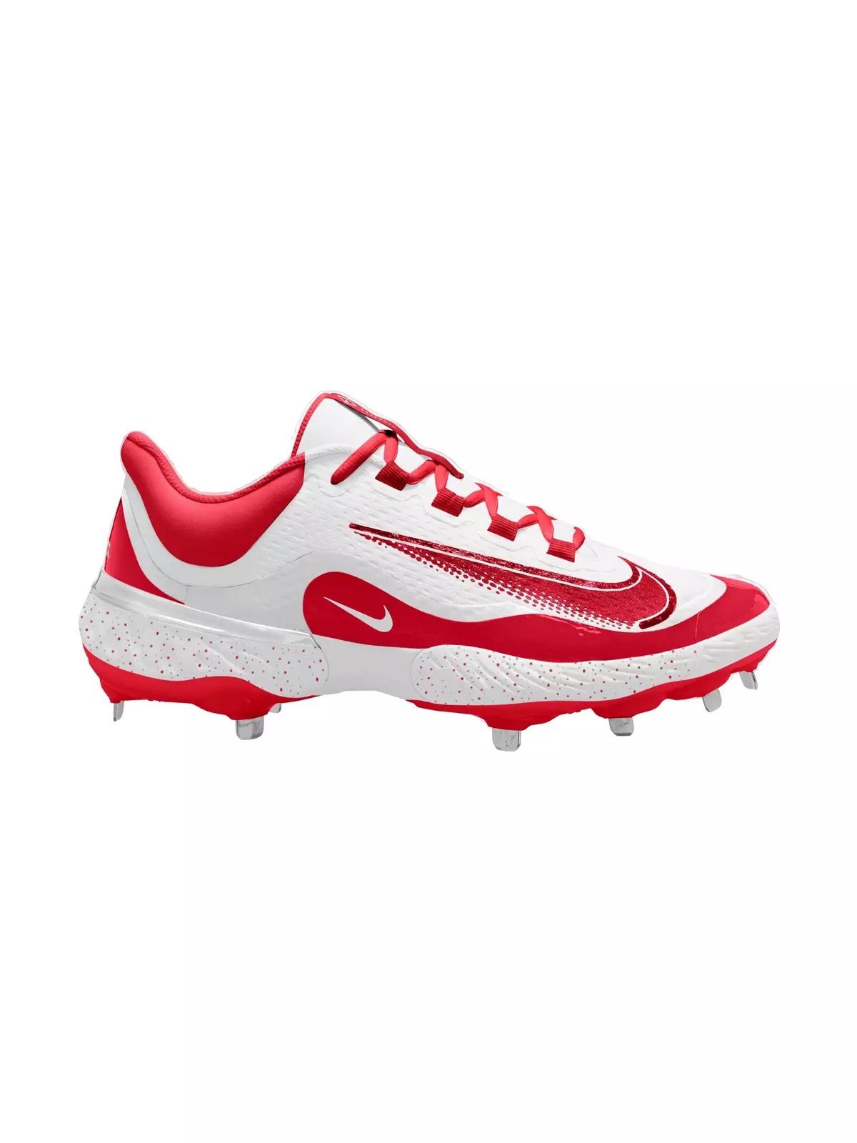 Alpha Huarache Elite 4 Low MCS "White/Red" Men's Baseball Cleat - 1