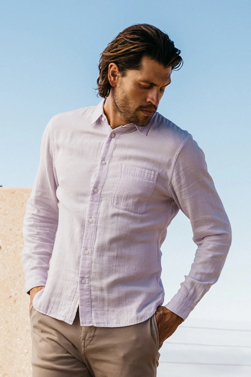 The Ripper Double Gauze Organic Cotton Shirt - Lavender - 1