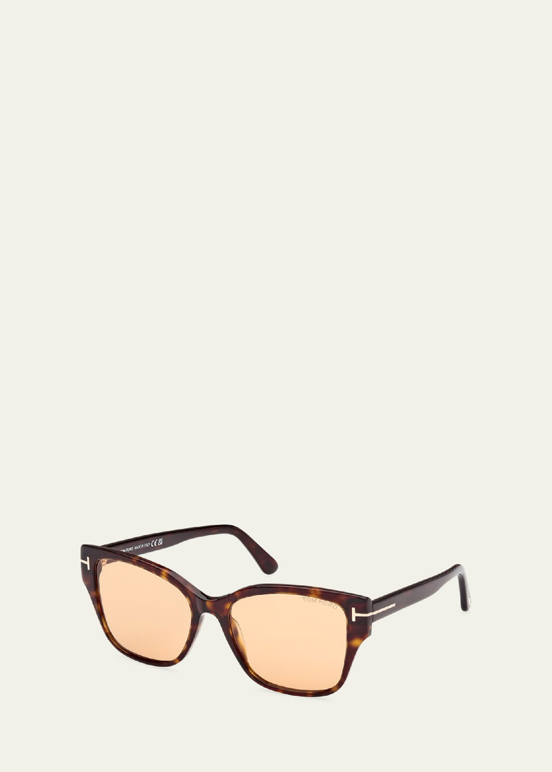 TOM FORD Elsa Acetate Butterfly Sunglasses outlook