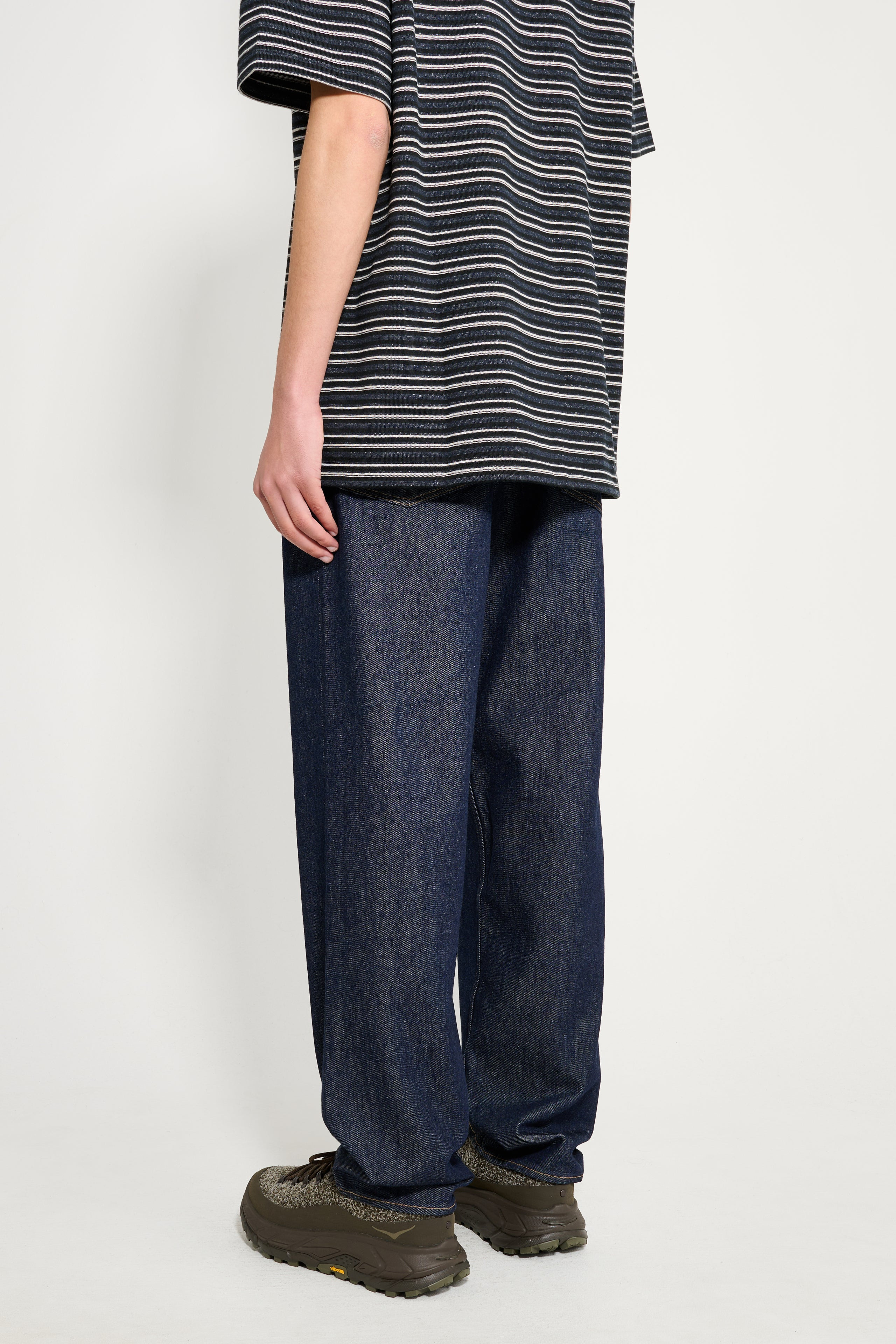 AURALEE HARD TWIST DENIM WIDE PANTS INDIGO - 3