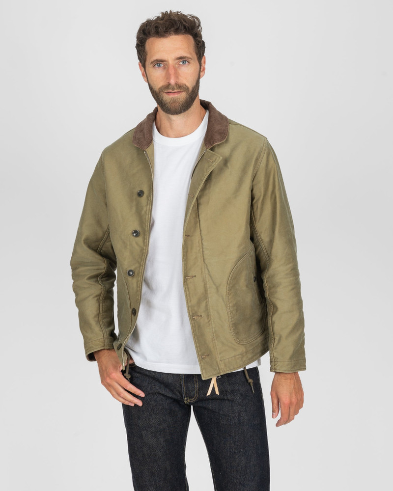 12OZ WHIPCORD LIGHTWEIGHT N1 DECK JACKET - KHAKI 3