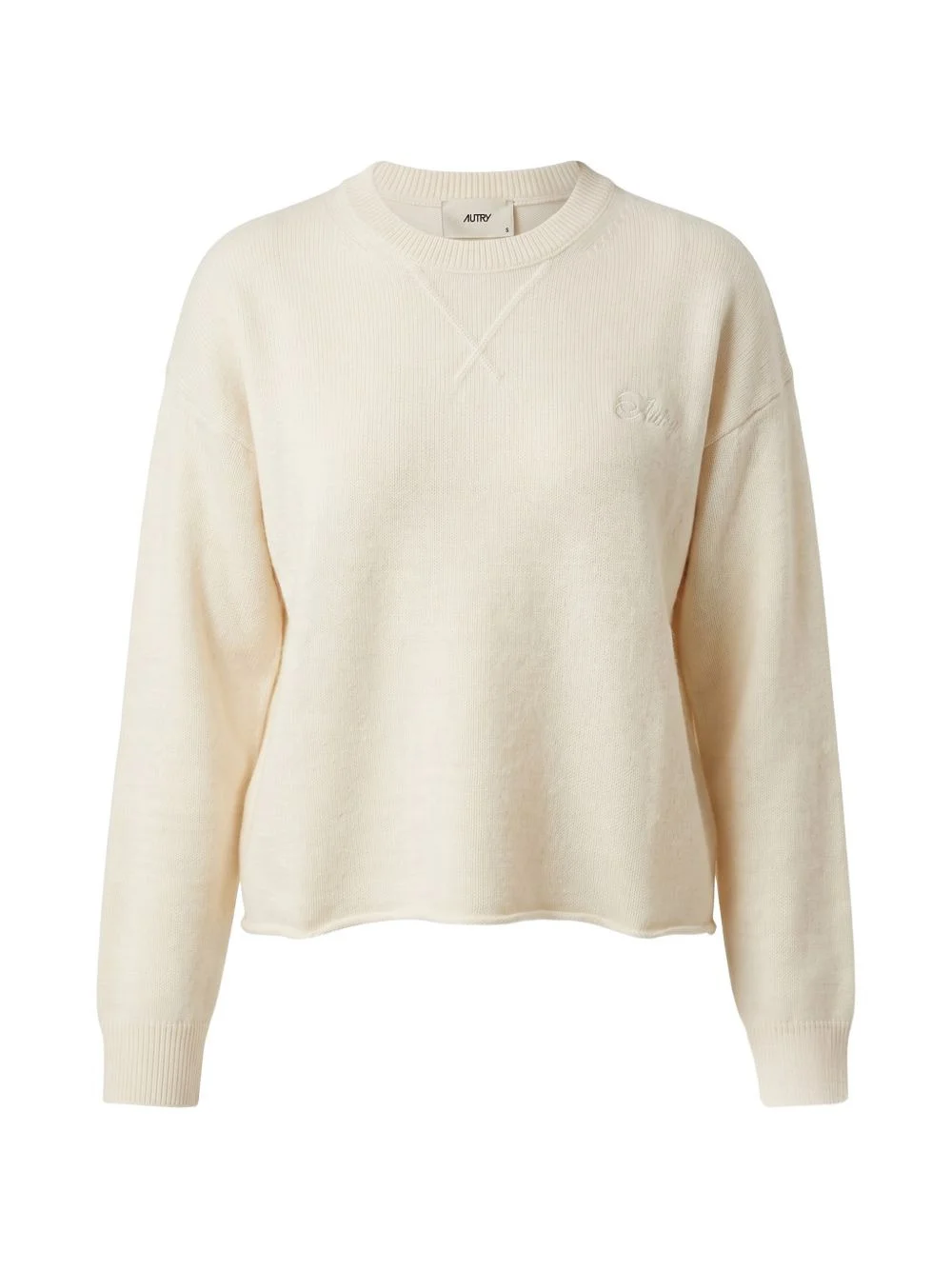 embroidered-logo crew-neck sweatshirt - 1