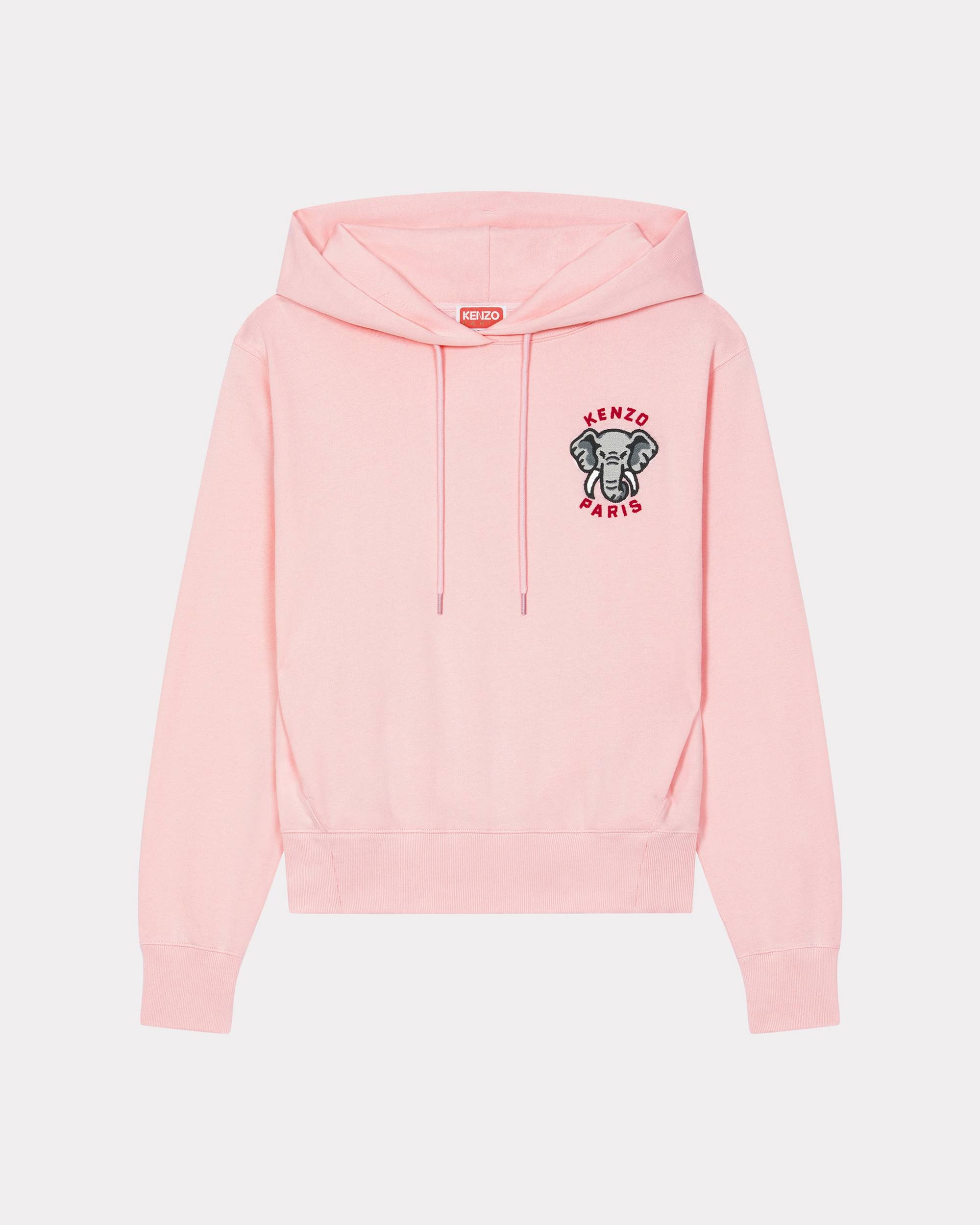 Hooded 'KENZO Elephant Crest' embroidered sweatshirt - 1