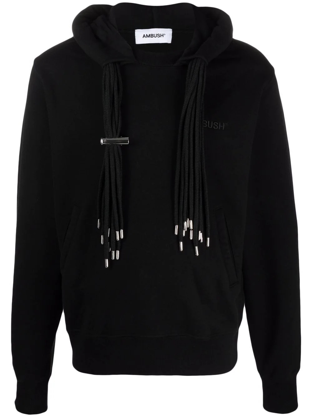 multi-cord long-sleeve hoodie - 1