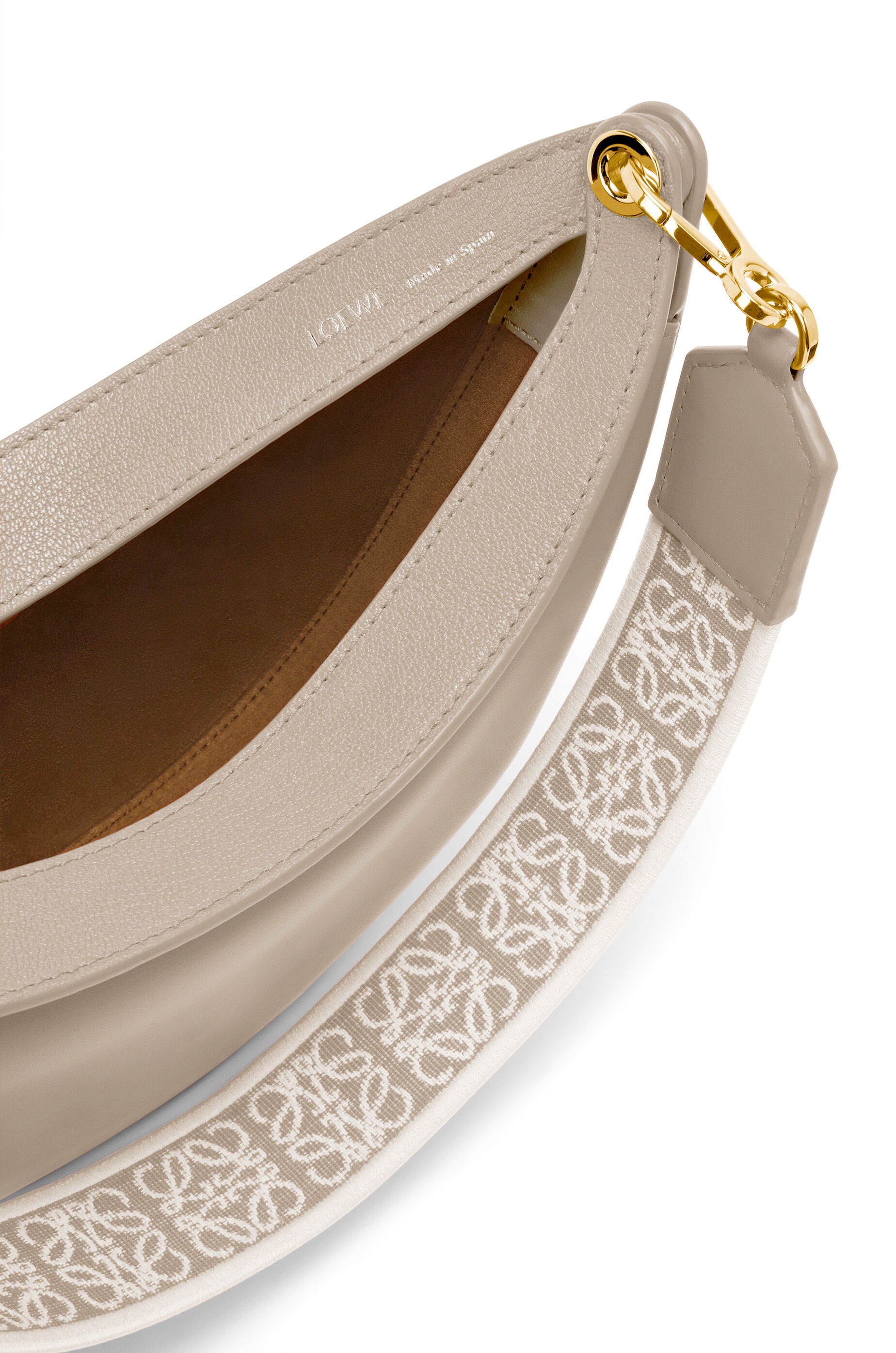 Small LOEWE Luna bag in satin calfskin and jacquard - 7