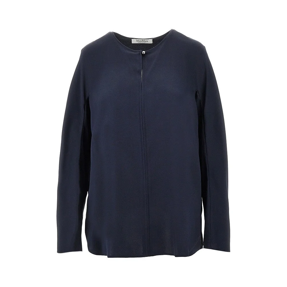 STRETCH SILK BLOUSE - 1