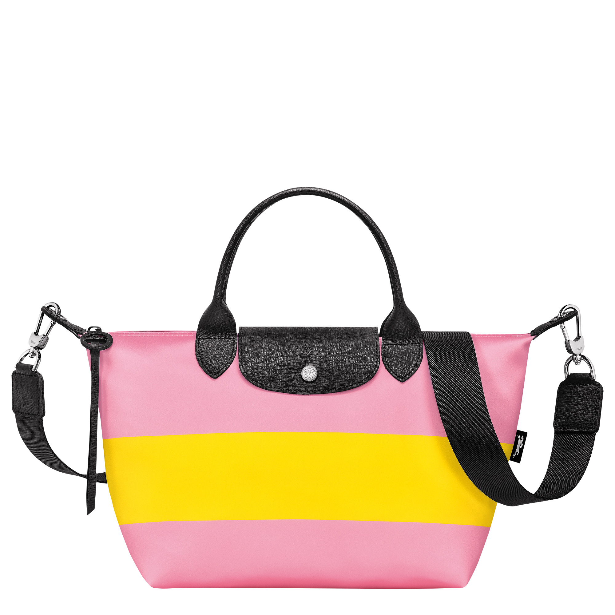 Le Pliage Collection S Handbag Pink/Yellow - Canvas - 1