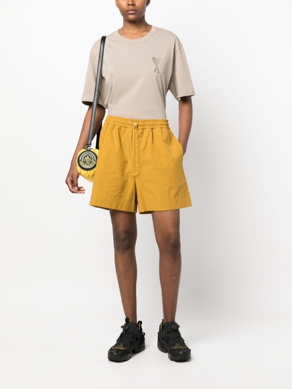 elasticated-waistband shorts - 2