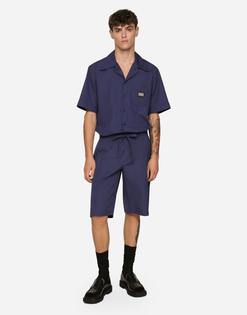 Dolce & Gabbana Cotton jogging shorts with logo tag outlook