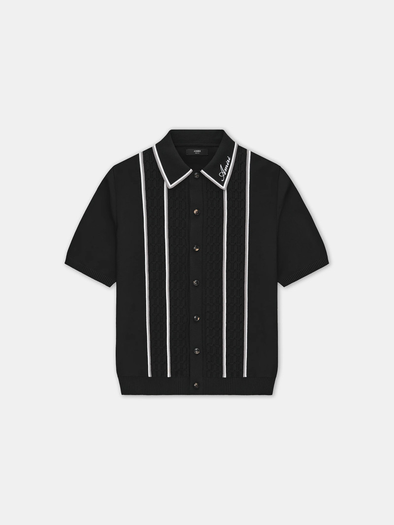 AMIRI SCRIPT STRIPE SHIRT - 1