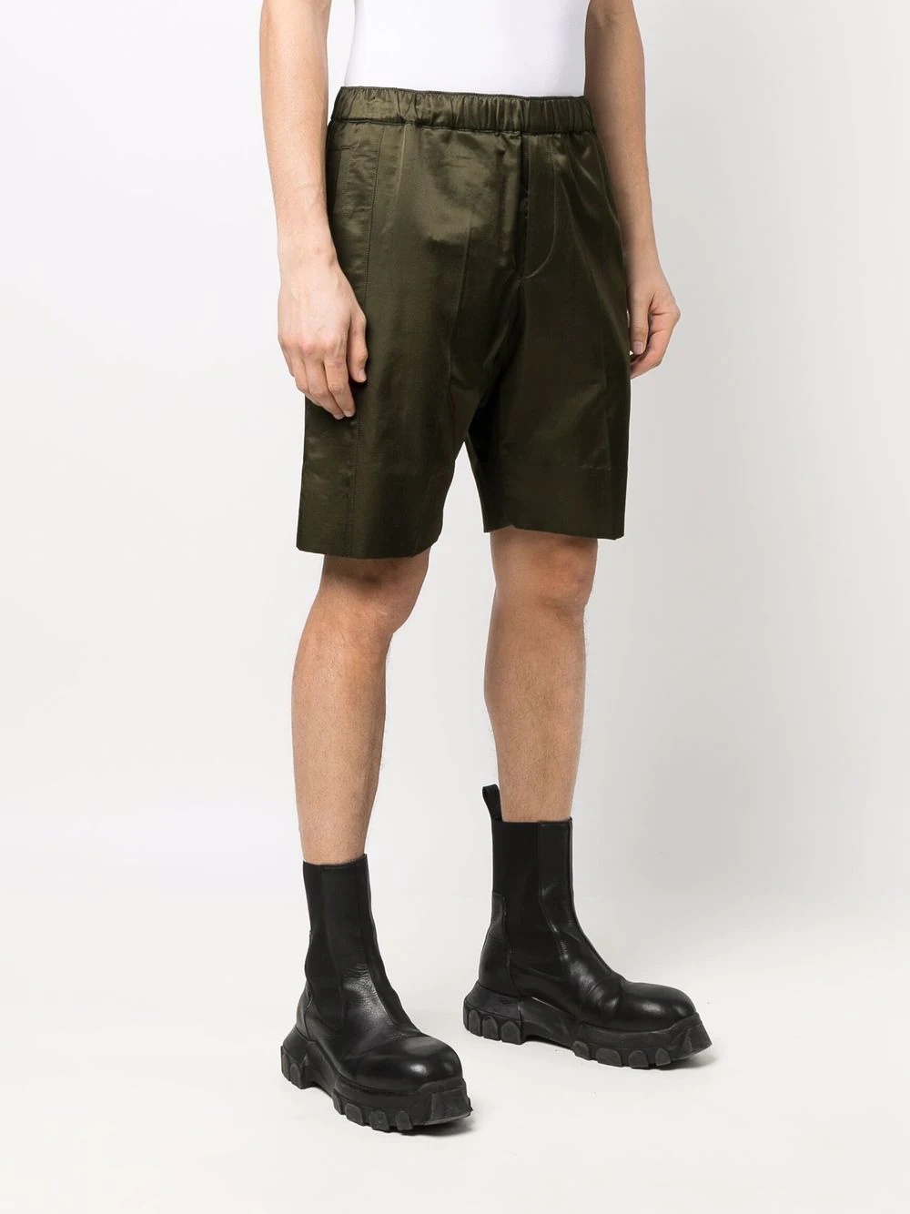 elasticated knee-length shorts - 3