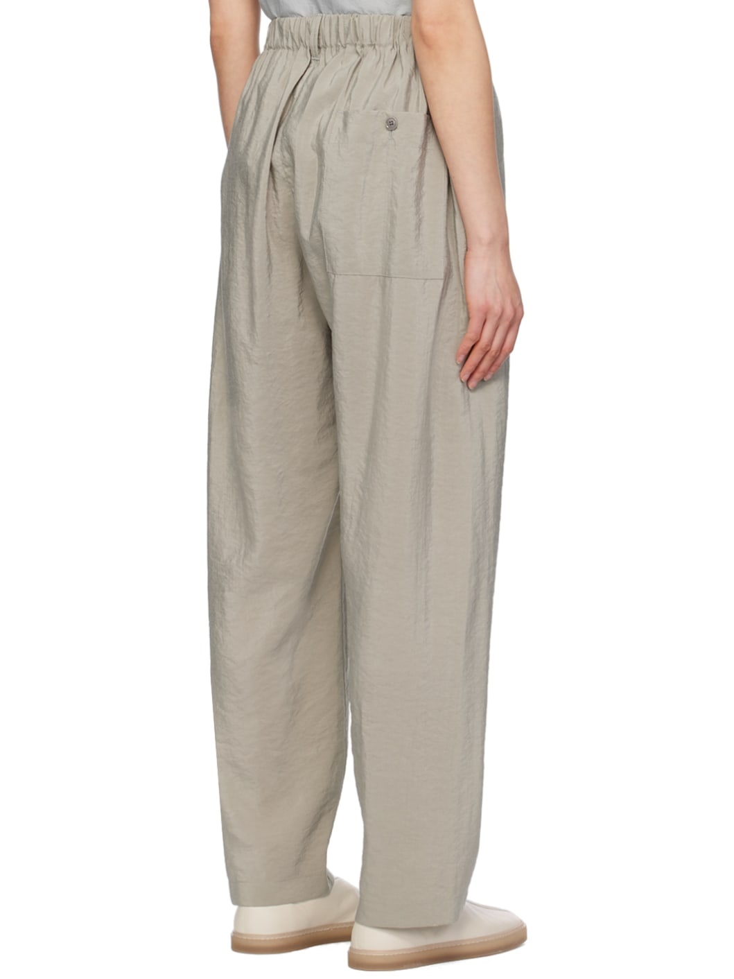 Gray Relaxed Trousers - 3