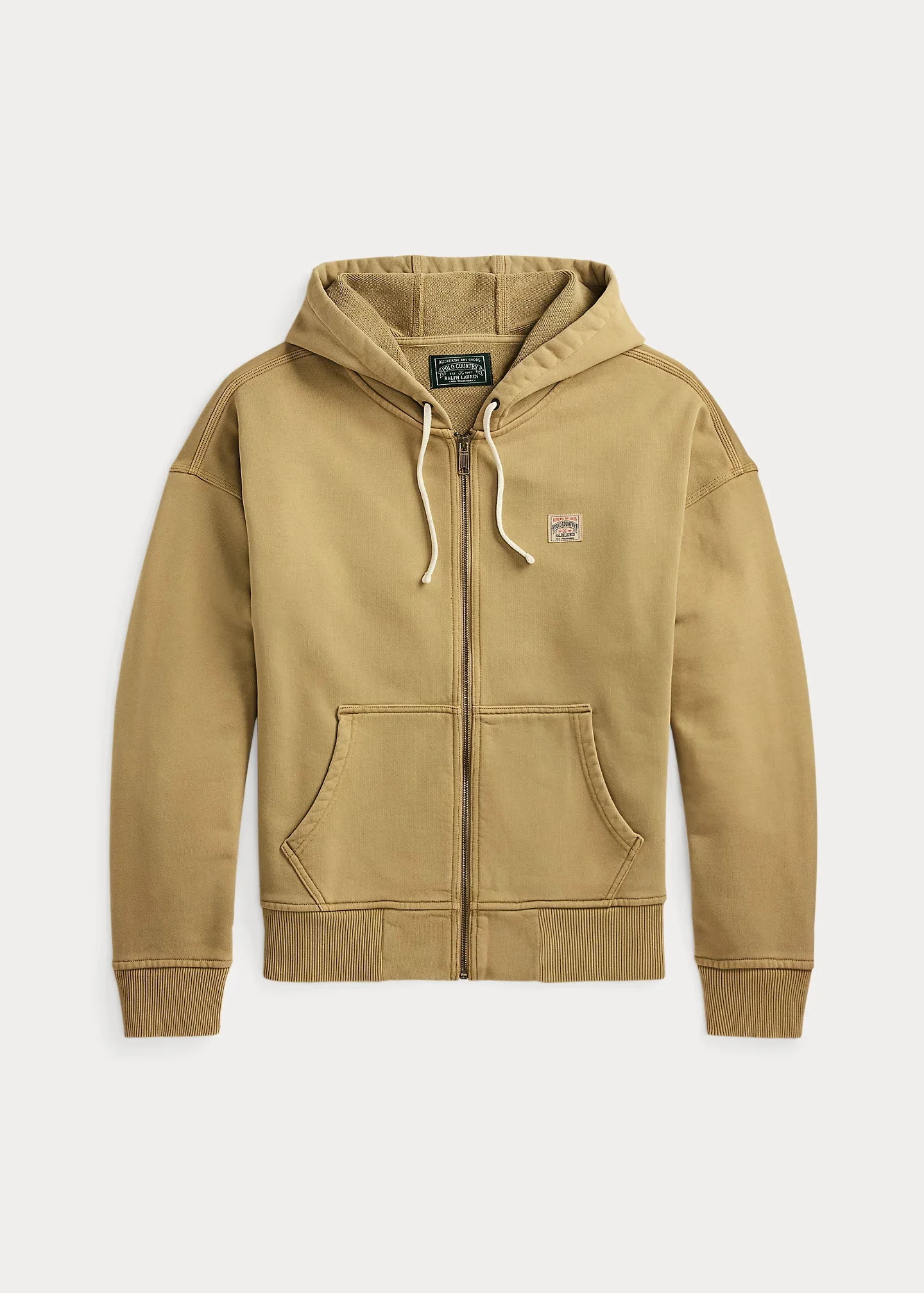 Relaxed Fit Loopback Fleece Hoodie - 1