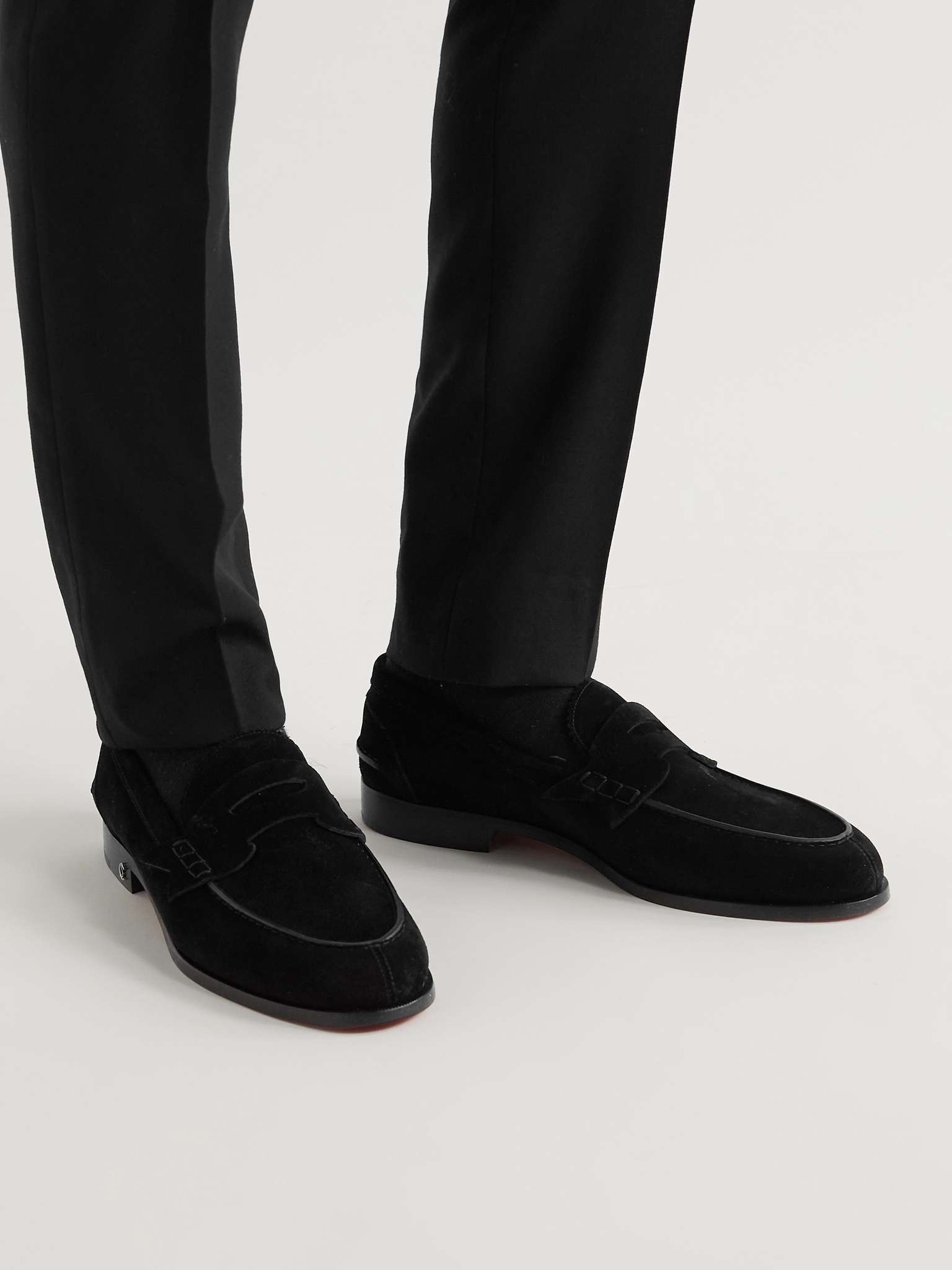 No Penny Suede Loafers - 2