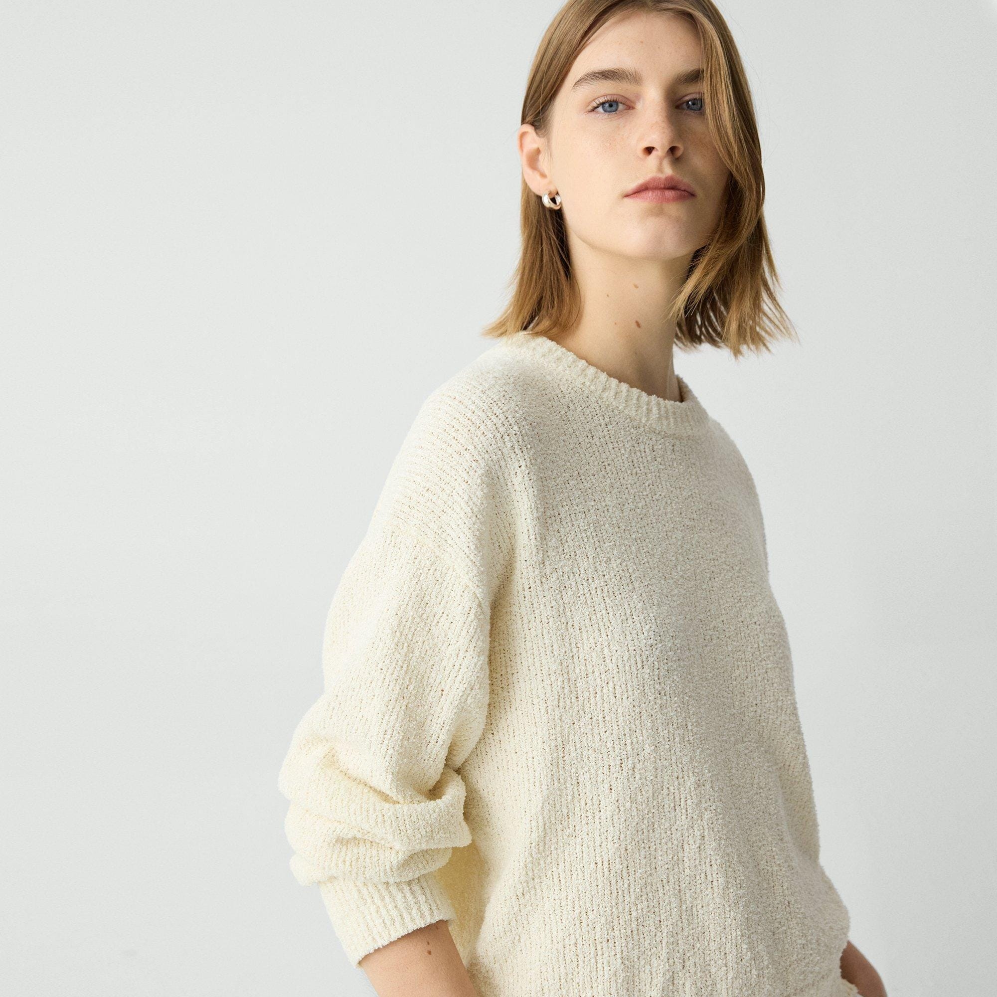 Bouclé Sweatshirt in Cotton-Blend - 5