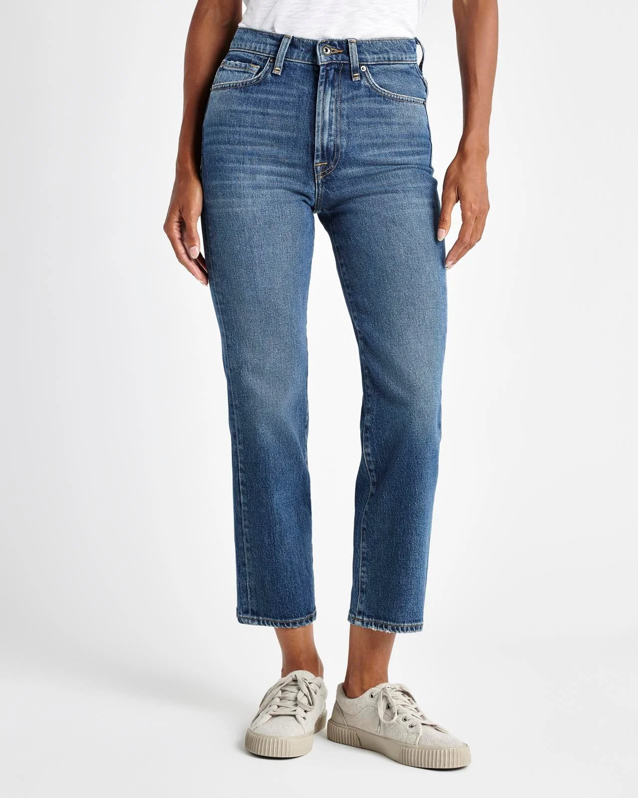 Cropped Stovepipe Jean - 1