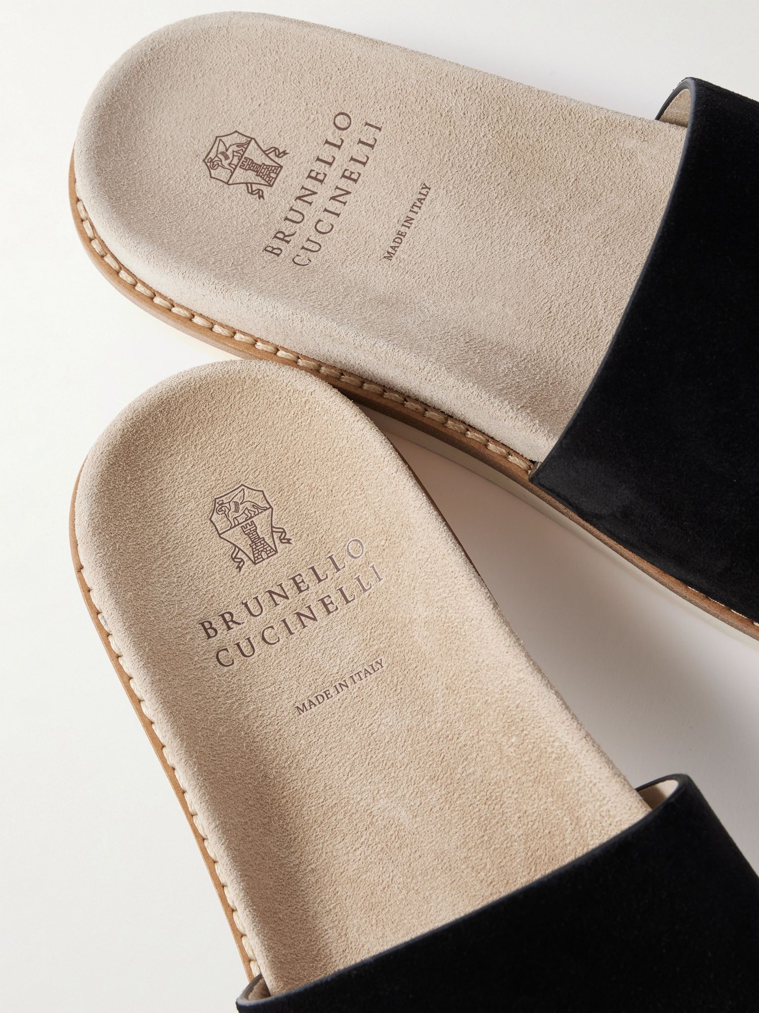 Suede Slides Black - 4